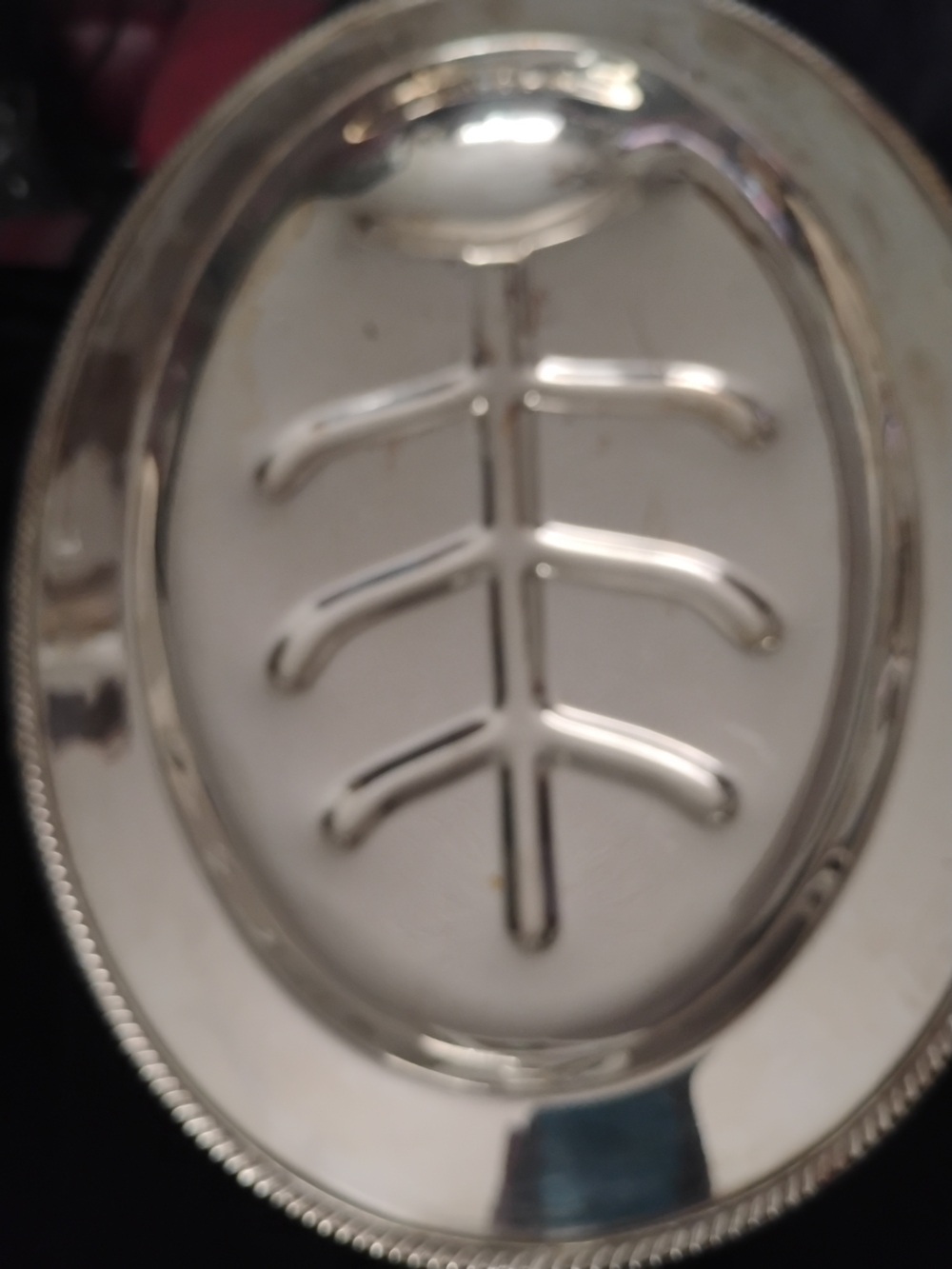 Polished Silver Decorative Metal Tray – Elegant Accent for Home